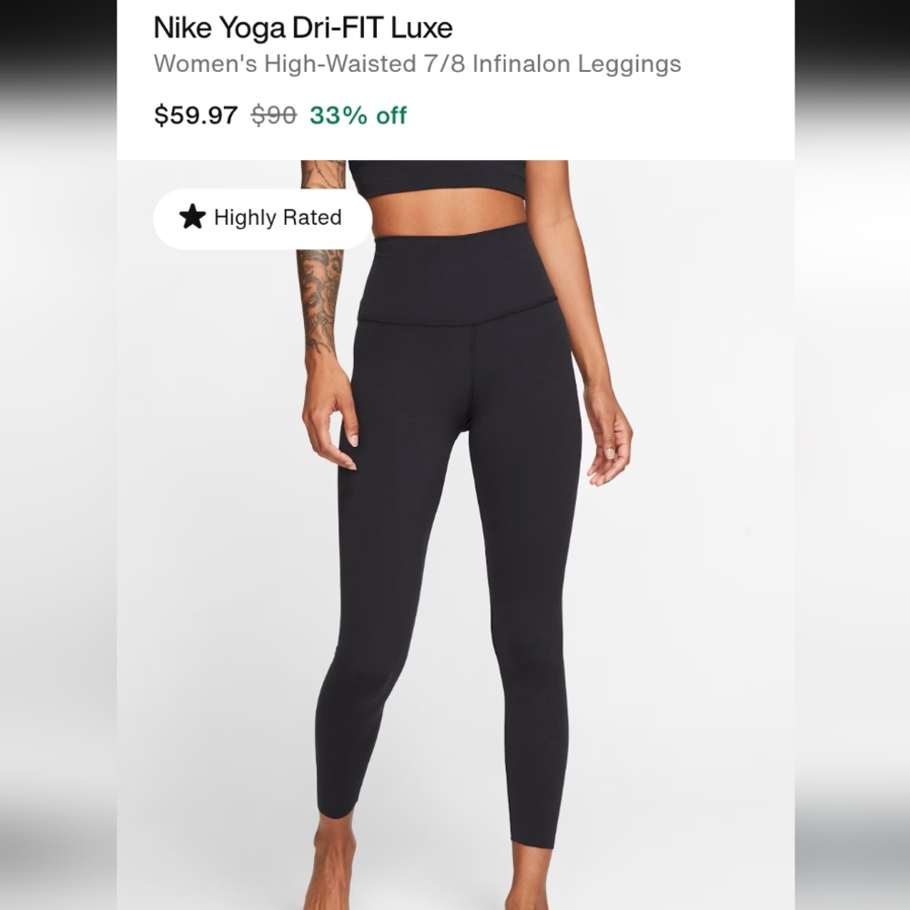 Nike Dri-FIT Luxe Black Leggings